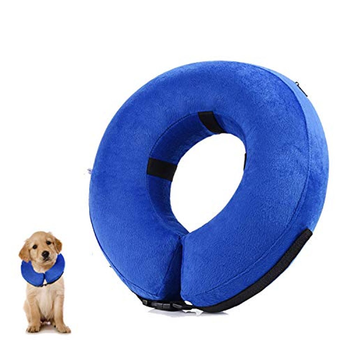 Product YAMI Collar de recuperación Inflable para Perros, Cono de Cuello isabelino Ajustable