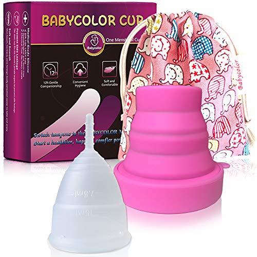 Social Copa Menstrual-copa menstrual más recomendada-Incluye una bolsa de regalo-Pastillas Esterilizadoras, 4 unidades-Pastillas
