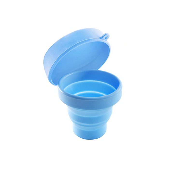 Social ROSENICE Taza de silicona plegable portátil para excursión Camping Picnic