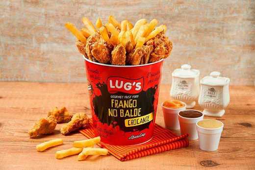 Lug's - Batata Belga no cone e frango no balde