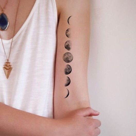 Moda Tatuagem Fases da lua 🌑 