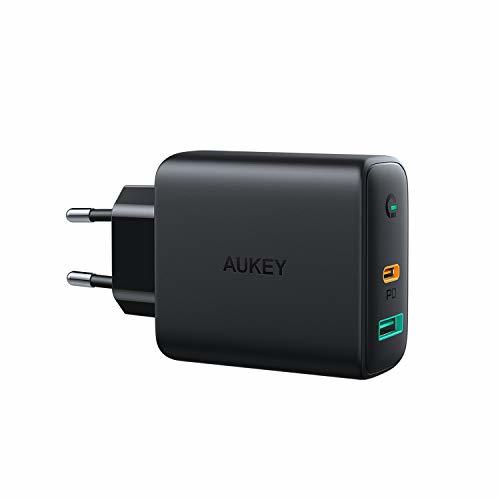 Product AUKEY USB C Cargador de Red con Dynamic Detect, 30W Cargador Móvil