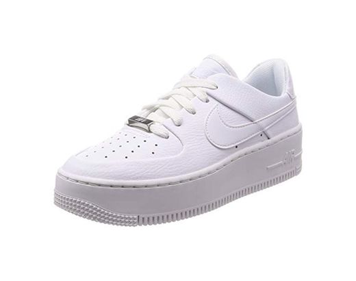 Nike W AF1 Sage Low, Zapatillas de Deporte para Mujer, Blanco