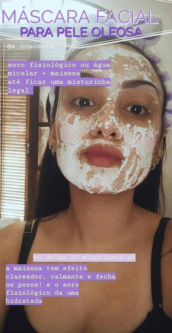 Máscara caseira
