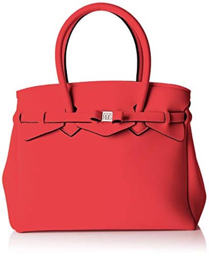 SAVE MY BAG Mujer 20204N Bolso de hombro Rojo Size: 34x29x18 cm