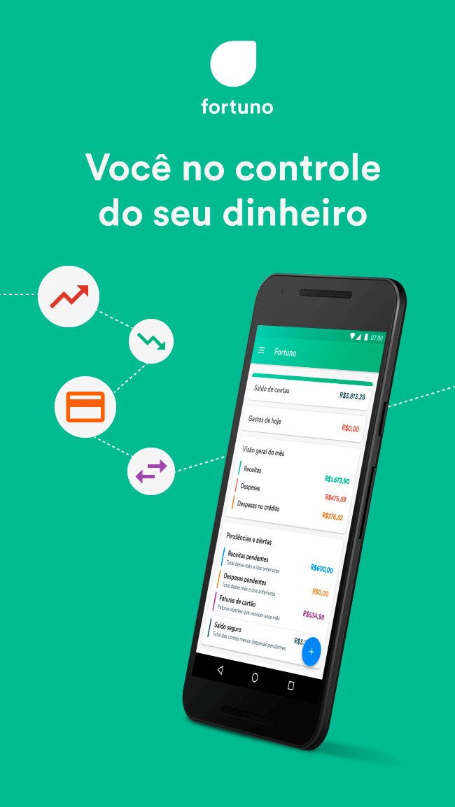 App Controle financeiro pessoal e orçamento- fortuno 