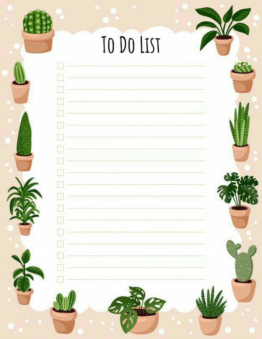 Fashion To-do list