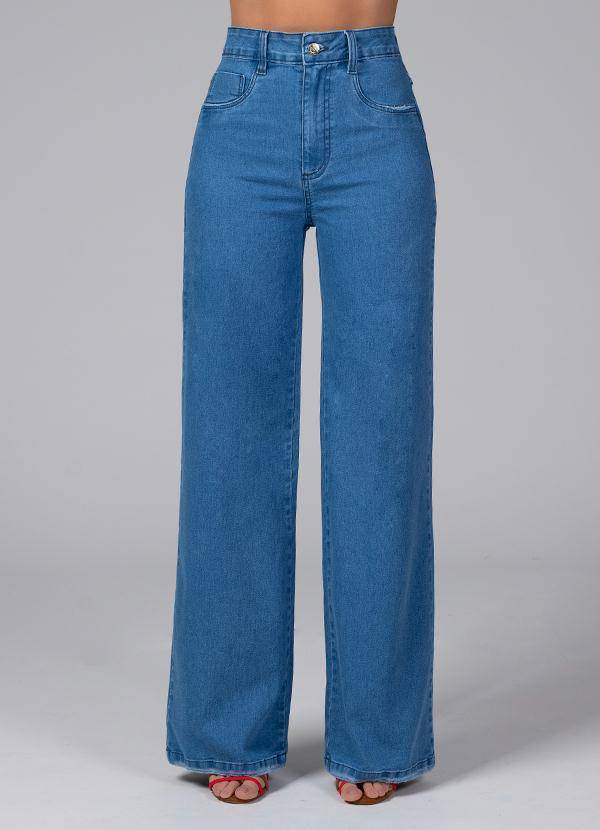 Moda Calça Pantalona Jeans