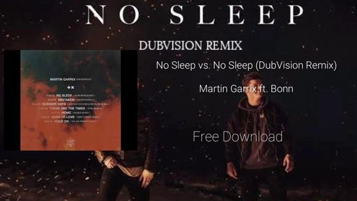 No Sleep (feat. Bonn) - DubVision Remix