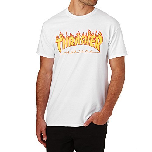 Social Camisetas Thrasher con logo Thrasher Flame Wei M