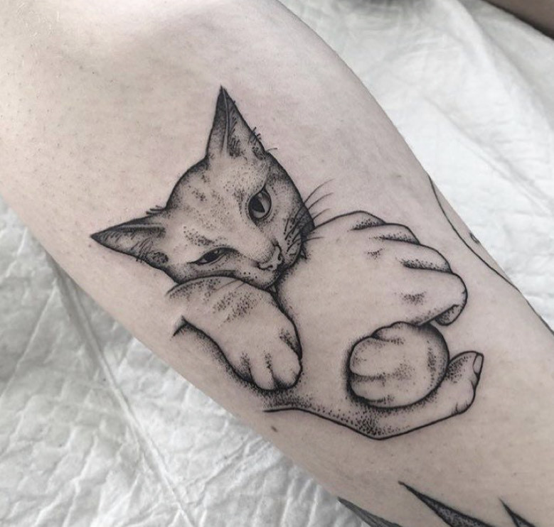 Fashion Tatto gato 🐱 