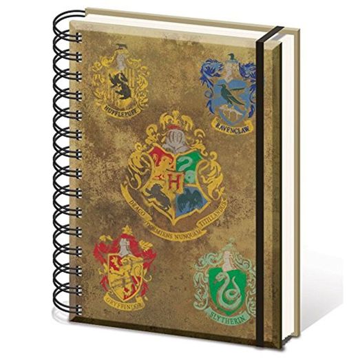 HARRY POTTER sr72083 Hogwarts de los Escudos - Cuaderno tamaño A5 Notebook