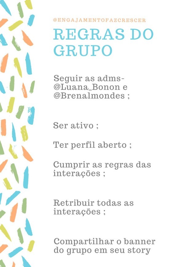 Regrinhas do nosso grupo 🥰