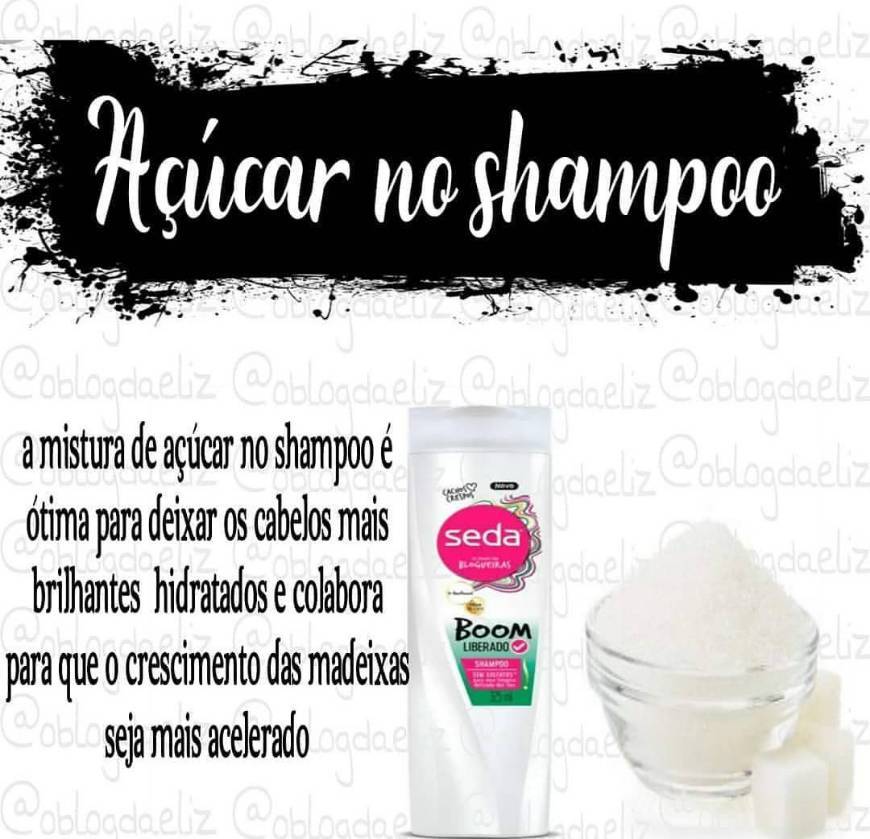 Moda Açúcar no shampoo