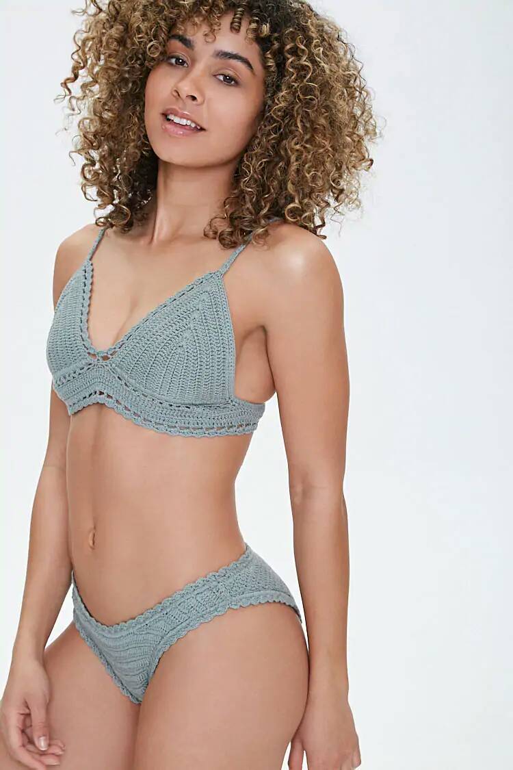 Product Crochet Low-Rise Bikini Bottoms

