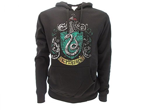 Place Harry Potter Sudadera con Capucha Hoodie Simbolo de Slytherin Casa - 100%