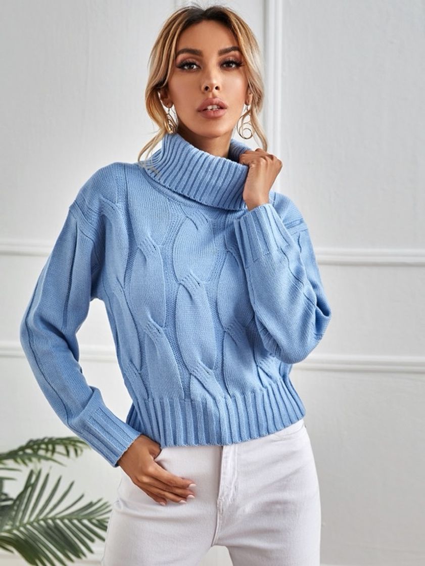 Fashion Sweater de Malha azul