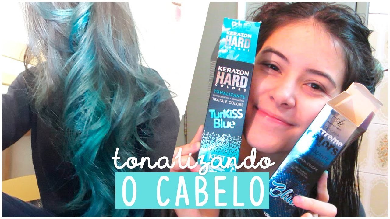 Moda Tutorial: Cabelo Azul Turquesa | Mermaid Hair - YouTube