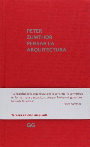 Book Pensar la arquitectura