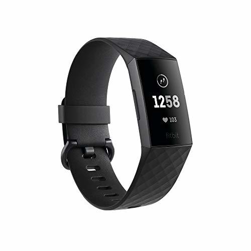 Fitbit Charge 3 Pulsera avanzada de salud y actividad física, Negro