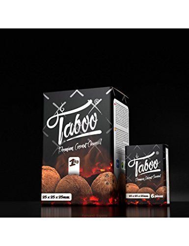 FumandoEspero Carbón Natural para Shisha o cachimba de la Marca Taboo 1kg