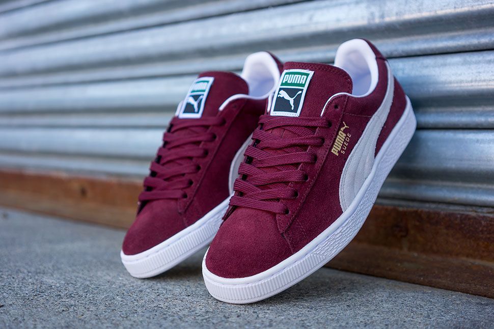 Moda Puma suede vinho