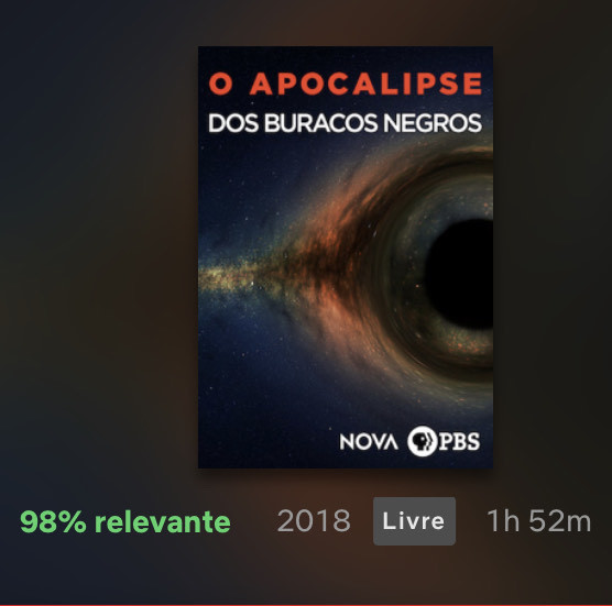 Película O apocalipse dos buracos negros 🕳 