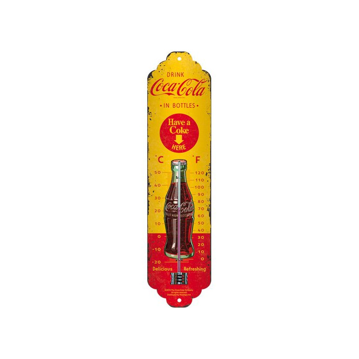 Home Nostalgic-Art 80311 Coca-Cola en Botellas Yellow