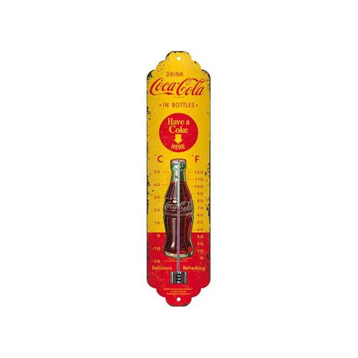 Nostalgic-Art 80311 Coca-Cola en Botellas Yellow