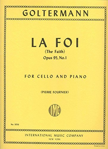 Book GOLTERMANN - La Foi Op.95 nº 1 para Violoncello y Piano