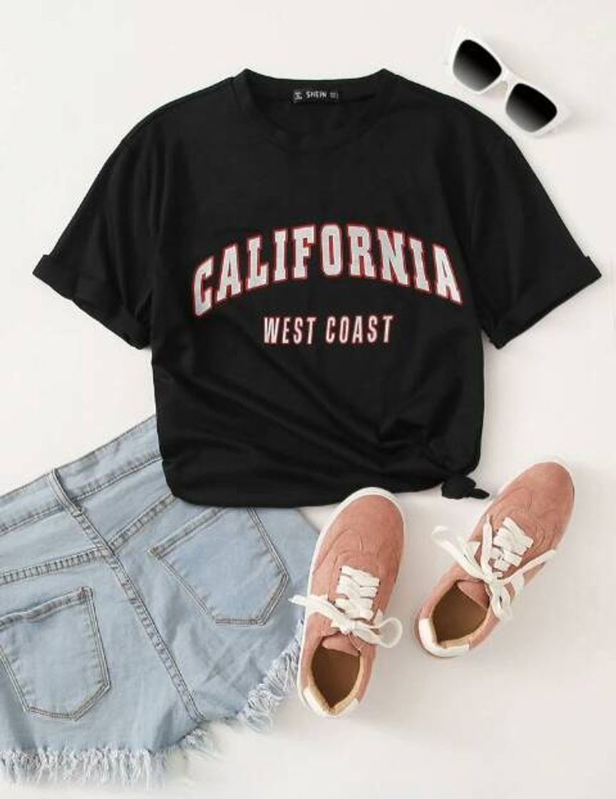 Fashion Camiseta Preta California