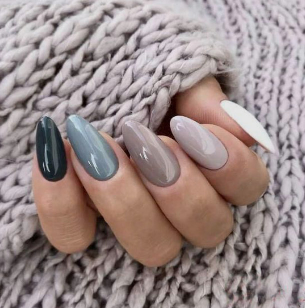 Moda Unhas azuis 