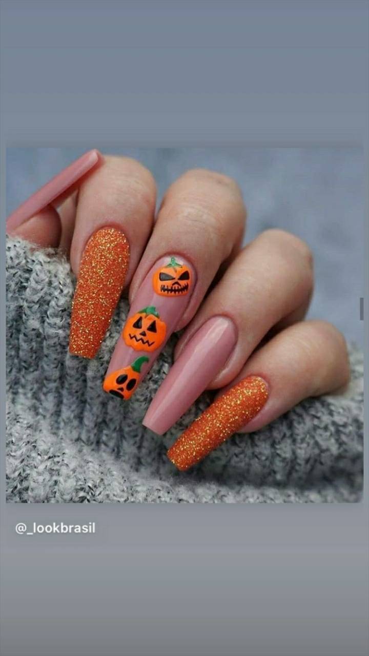 Moda Idéia de Unhas Halloween 