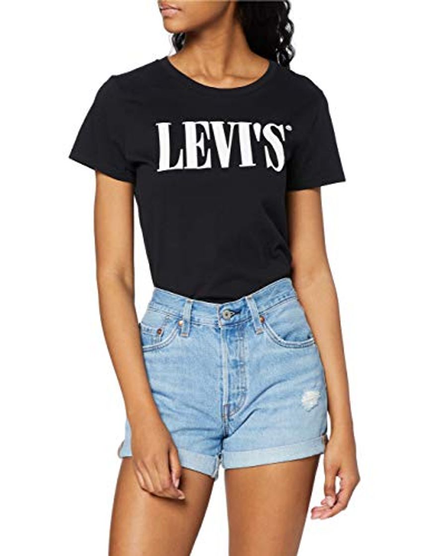 Moda Levi's 501 Short Long Pantalones Cortos de Mezclilla