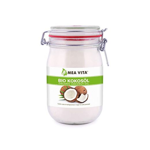 Aceite de coco ecológico MeaVita en tarro de planchado, nativo, 1 unidad