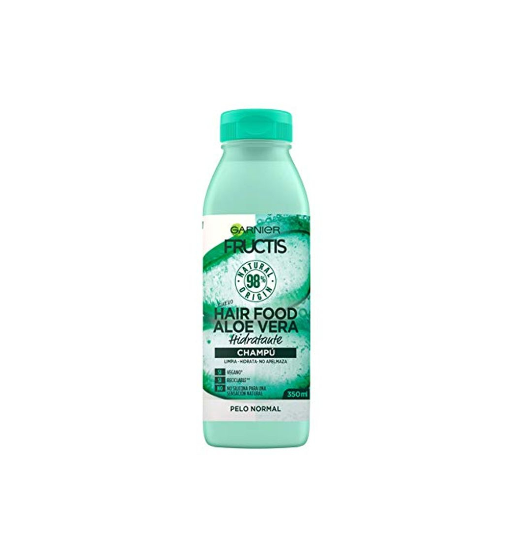 Social Garnier Fructis Hair Food Champú de Aloe Vera Hidratante para Pelo Normal