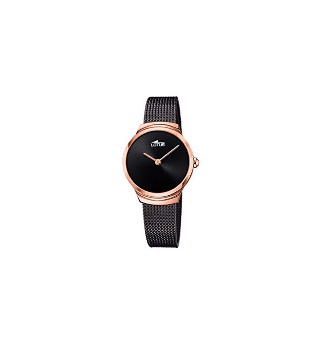 Moda Lotus colección Minimalist - Reloj Mujer - Dorado y Negro - Acero