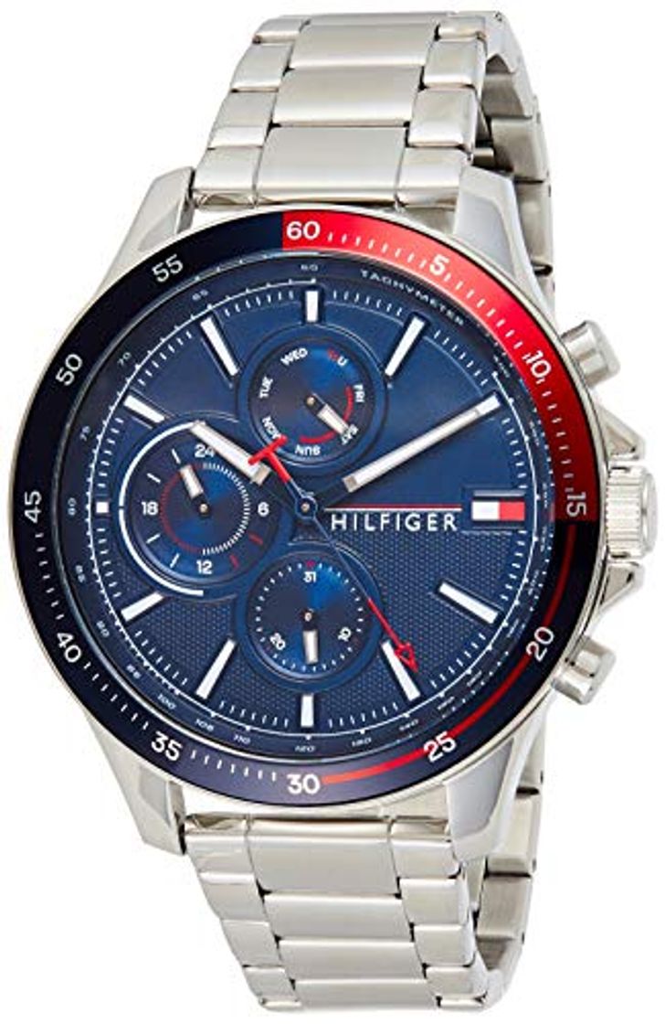 Fashion Tommy Hilfiger Reloj Analógico para Hombre de Cuarzo con Correa en Acero Inoxidable 1791718