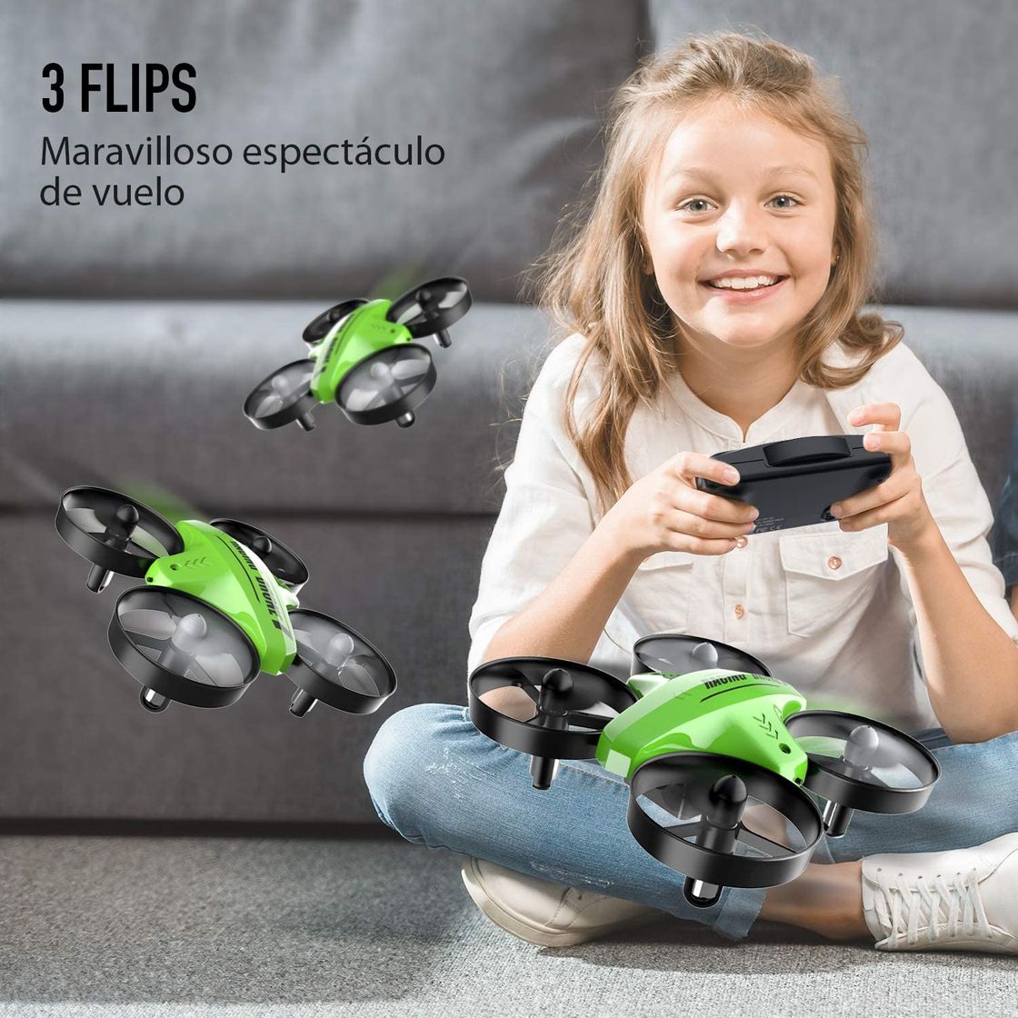 Producto ATOYX Mini Drone, AT-66C RC Drone Niños 3D Flips, Modo sin Cabeza,