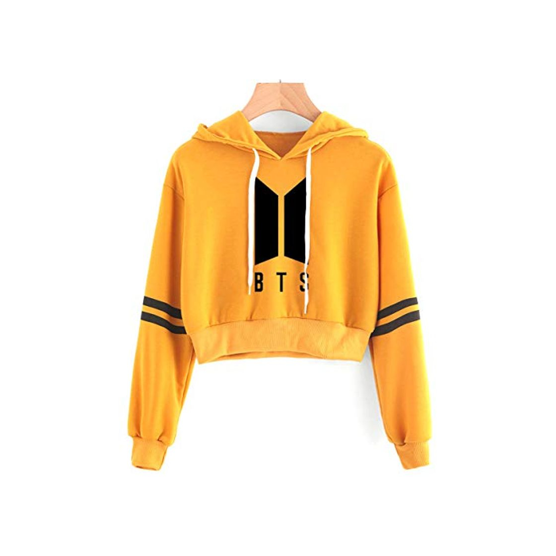 Moda SIMYJOY KPOP Korea Pop Suéter Letras Sudaderas con Capucha Crop Top Sudadera