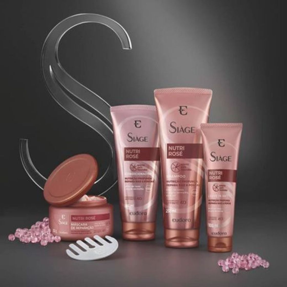 Social Kit Siàge Nutri Rosé Completo para cabelos — Eudora