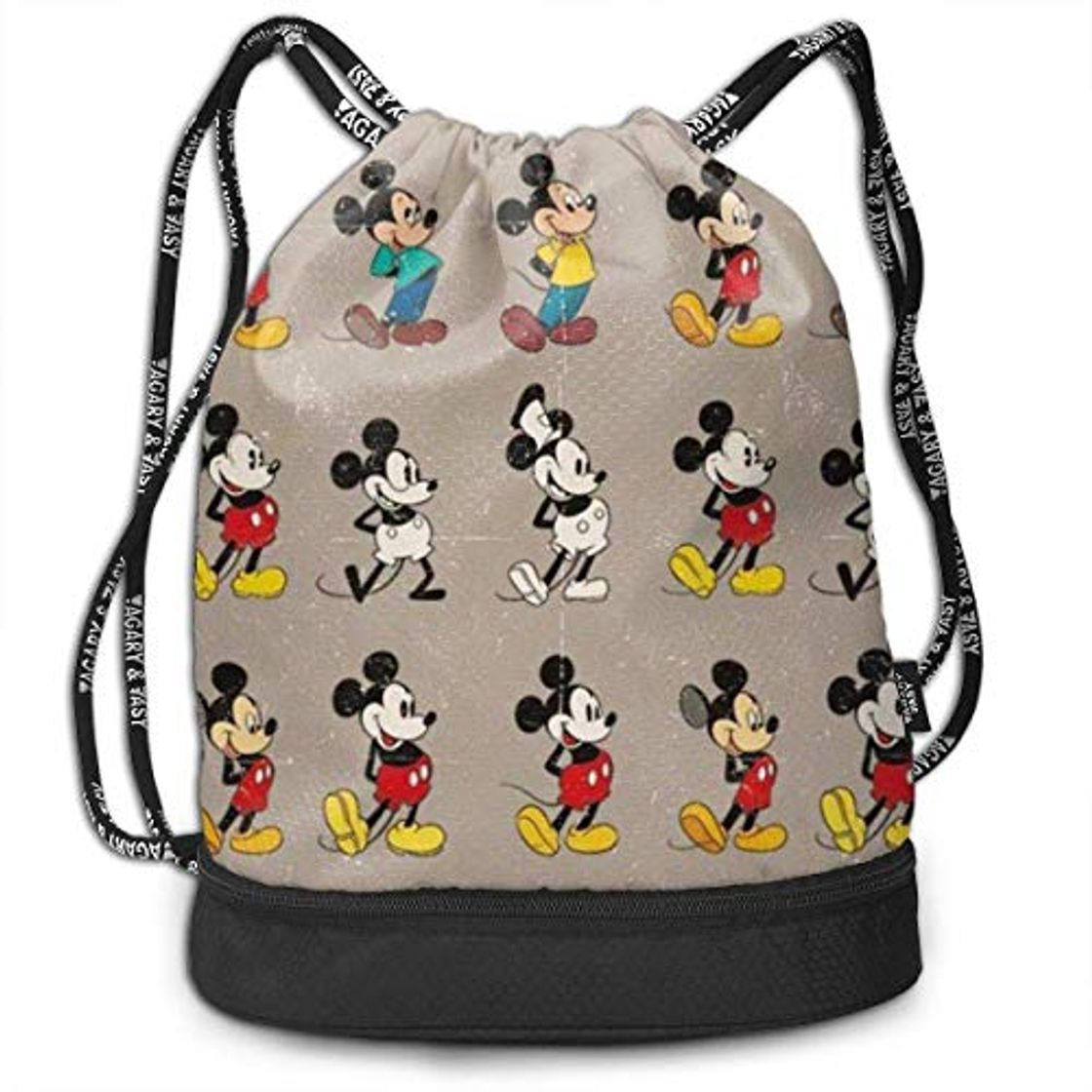 Moda DJNGN Couse Cartoon Bundle Mochila con cordón para Gimnasio Sports String Bag