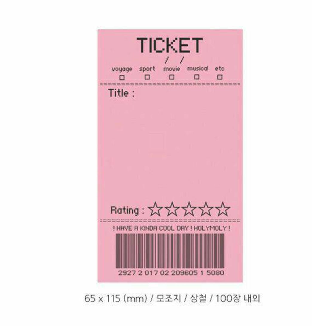 Fashion Notes ticket 