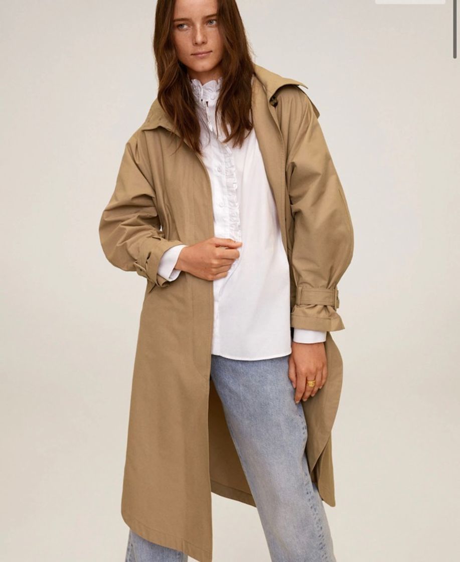 Social Trench algodón oversize - Mujer