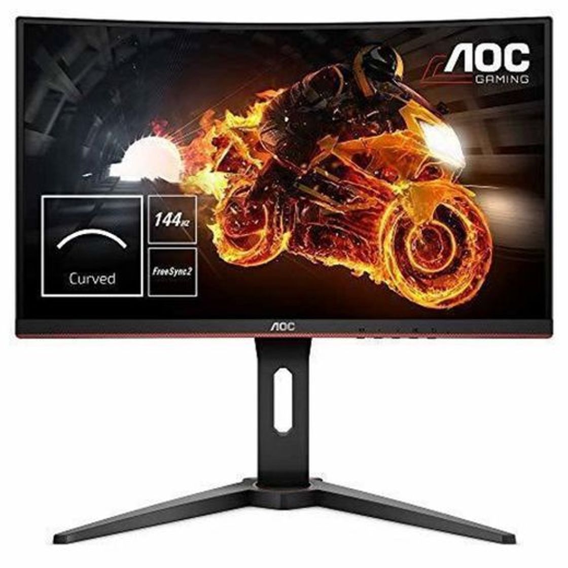 Social AOC C24G1 - Monitor Gaming Curvo de 24" con Pantalla Full HD
