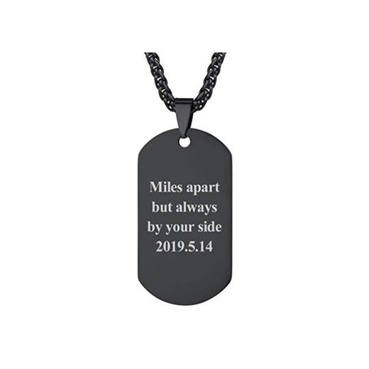 PROSTEEL Collar de Dog Tag Estilo Militar