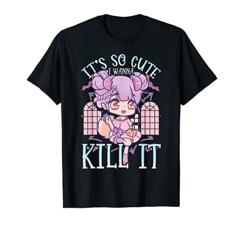 Moda Pastel Goth Kawaii Kill Death Cute Quote Camiseta