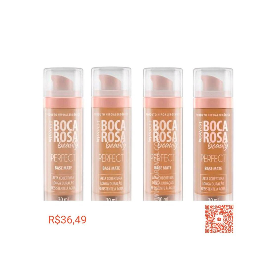 Base de ótima cobertura e toque seco