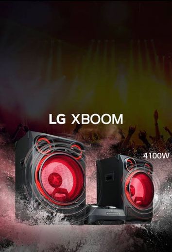 LG Mini System LG XBOOM 4100W de potências.