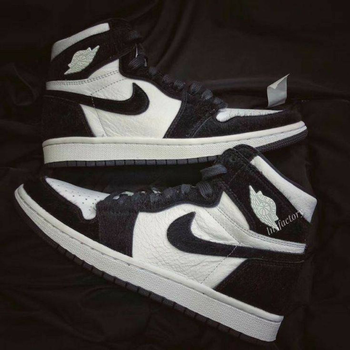 Fashion Jordan 1 preto e branco